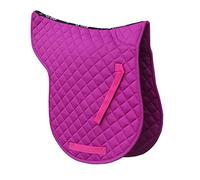 Rhinegold Cotton Quilted Numnah-Full-Raspberry