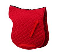 Rhinegold Cotton Quilted Numnah - Full - Red
