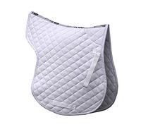 Rhinegold Cotton Quilted Numnah, Full, White