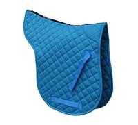 Rhinegold Cotton Quilted Numnah-Pony-Turquoise