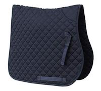 Rhinegold Cotton Quilted Saddle Cloth - Cob - Navy