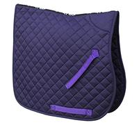 Rhinegold Cotton Quilted Saddle Cloth - Cob - Purple