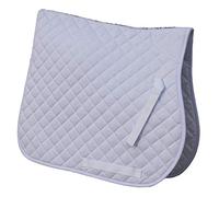 Rhinegold Cotton Quilted Saddle Cloth - Cob - White