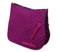 Rhinegold Cotton Quilted Saddle Cloth-Full-Raspberry