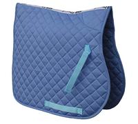 Rhinegold Cotton Quilted Saddle Cloth - Full - Sky Blue