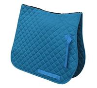 Rhinegold Cotton Quilted Saddle Cloth-Pony-Turquoise