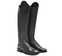 Rhinegold De-Luxe Leather Laced Riding Boot-7(41)-Calf 0-BK