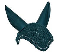Rhinegold Diamante Fly Hood/Noise Muffler-Cob-Peacock Green