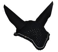 Rhinegold Diamante Fly Hood/Noise Muffler-Full-Black