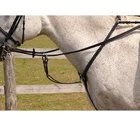 Rhinegold Elegance Stitched Breastplate-Cob-Black