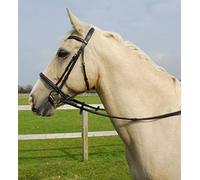 Rhinegold Elegance Stitched Cavesson Bridle-Cob-Black