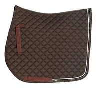 Rhinegold Elite Diamante Trim Saddle Cloth-Full-Brown