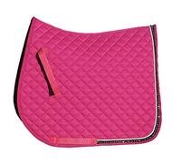 Rhinegold Elite Diamante Trim Saddle Cloth, Raspberry