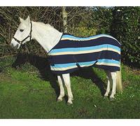 Rhinegold Elite Fleece Rug-7/0-Turquoise Stripe