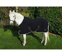 Rhinegold Elite Fleece Show Cooler Fleece Horse Rug - Black 6.9, Black