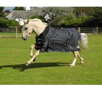 Rhinegold Elite Montpelier Turnout 100g Rug 600 Denier 5.0, Black White Check