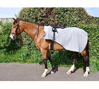 Rhinegold Embroidered Ride-On Rug, Fly Rugs for Horses, Full Grey