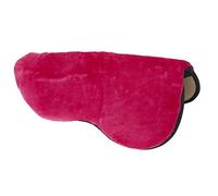Rhinegold Equestrian Luxury Fur Saddle Seat Saver - Raspberry - Saddle Pad Cushion Cover for Horse Saddles. Premium Horse Saddle Cover. Horse Riding Equipment & Accessories.