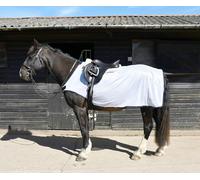 Rhinegold Fixed Chest Mesh Ride-On Rug-5/9-White