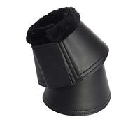 Rhinegold Fleece Trim Neoprene Over-Reach Boots-S-Bk/Bk