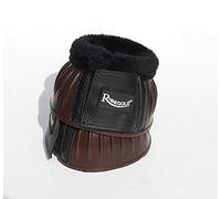 Rhinegold Fleece Trim Over-Reach Boot-Medium-Brown/Black
