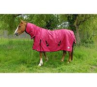 Rhinegold Full Neck Konig - Mediumweight 200gsm polyfill,Red,5'0"