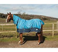 Rhinegold Full Neck Torrent-Lightweight No Fill, Sky/Navy, 6'6"