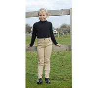 Rhinegold Girl's Rhinegold Junior Essential Jodhpurs-26-beige Jodhpurs, Beige, 26 Waist UK