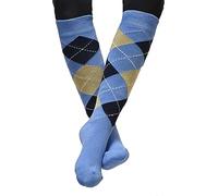 Rhinegold Junior Cool & Dry Cushioned Riding Socks-BLUE/NVY