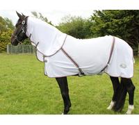 Rhinegold Kenya Mesh Fly Rug + Neck Cover-5/6-White