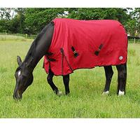 Rhinegold Konig 200G Mediumweight Horse Turnout Rug in Red 5.9, Red