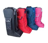 Rhinegold Long Boot Bag Riding Boot Bag Side Pocket (Black)