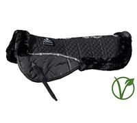 Rhinegold Luxe Fur Lined Comfort Half Pad, Black/Black, Pony