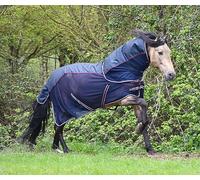 Rhinegold Mombasa Fly Rug + Neck Cover-5/9-Navy