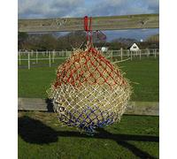 Rhinegold Monarch Small Hole Haynet-36-Red/White/Blue