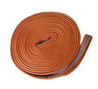 Rhinegold Padded Lunge Line - Tangerine/Turquoise