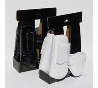 Rhinegold Patent/Crystal Tendon & Fetlock Boot Set-Pony-Wte