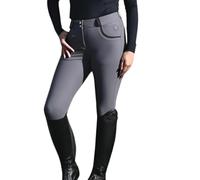 Rhinegold Pro Stretch Ladies Riding Breeches-34-Grey