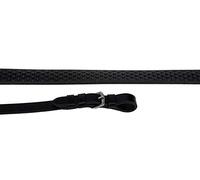 Rhinegold R195-HAV Italian Leather Flexible Grip Rubber Reins-Havana, One Size