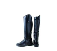 Rhinegold Riding Nebraska Synthetic Long Boot-4 (37), Black, 4 UK EU