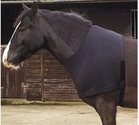 Rhinegold Satin Lycra Horse Stretch Vest in Black Full, Black