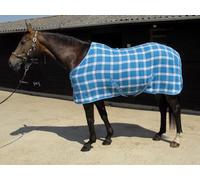Rhinegold Smart-Tec Waffle Rug-4/9-Turquoise