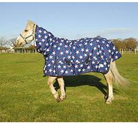 Rhinegold Torrent Full Neck 0g Lightweight Outdoor Turnout Rug, Star 5/6, Star Design