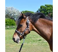 Rhinegold Unicorn Headcollar and Rope Set - Pony - Black