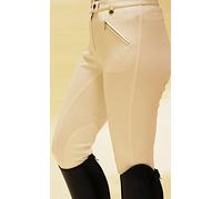 Rhinegold Unisex Essential Jodhpurs-UK 12 (EU 40)-White, White, UK12 EU 40