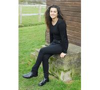 Rhinegold Unisex Essential Jodhpurs-UK 14 (EU 42)-Black, Black, UK14 EU 42