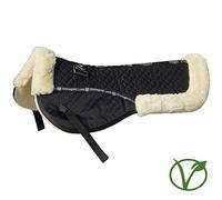 Rhinegold Unisex's 448-F-BK/NAT Luxe Fur Half Pad, Black/Natural, Full