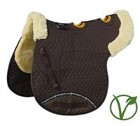 Rhinegold Unisex's 453-C-BRN/NAT Luxe Fur Vented Numnah, Brown/Natural, Cob