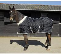 Rhinegold Unisex's 666-5/6-BLK Detroit Hexagon Stable Quilt, Black, 5'6"