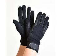 Rhinegold Unisex's 774-M-BLK Winter Cotton Pimple Gloves, Black, Medium